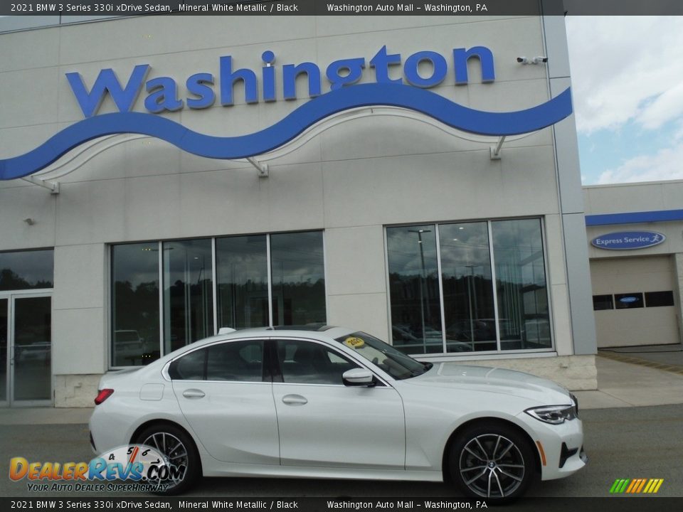 2021 BMW 3 Series 330i xDrive Sedan Mineral White Metallic / Black Photo #2