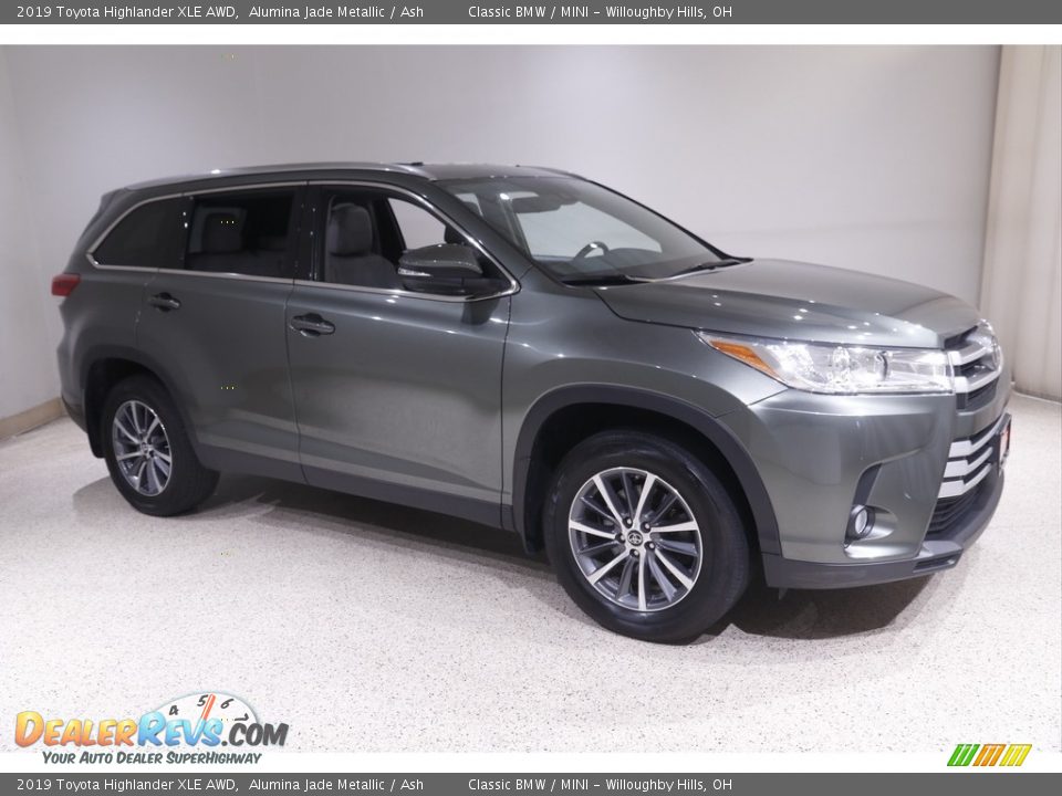 2019 Toyota Highlander XLE AWD Alumina Jade Metallic / Ash Photo #1