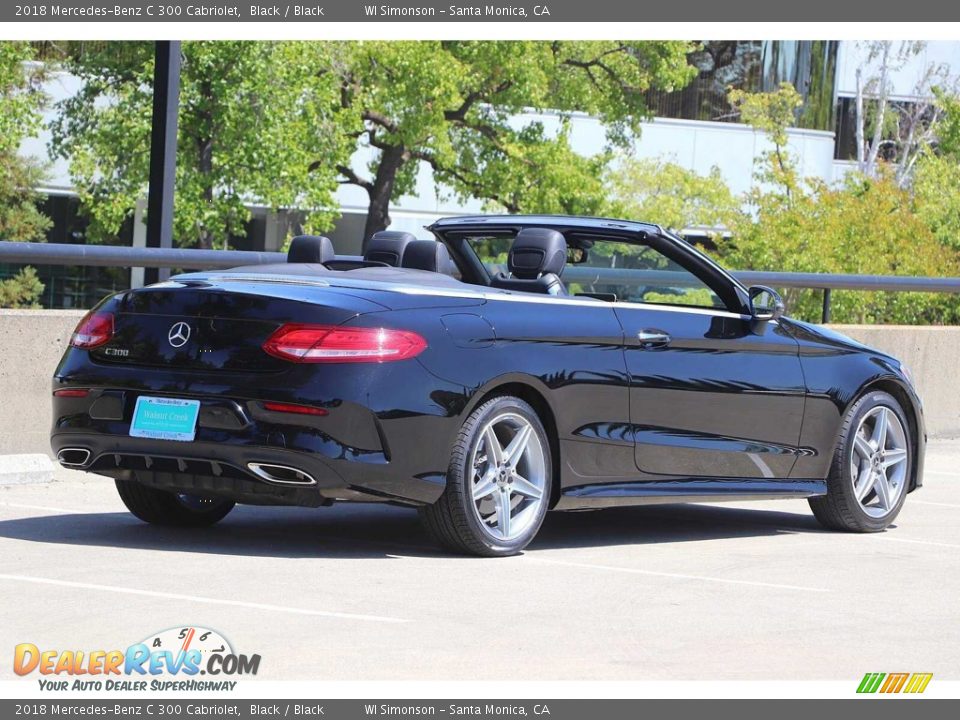 2018 Mercedes-Benz C 300 Cabriolet Black / Black Photo #6