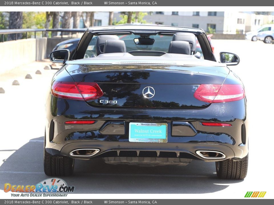 2018 Mercedes-Benz C 300 Cabriolet Black / Black Photo #8