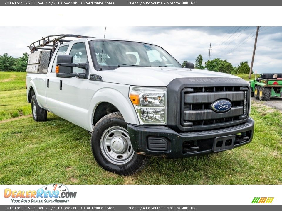 2014 Ford F250 Super Duty XLT Crew Cab Oxford White / Steel Photo #1