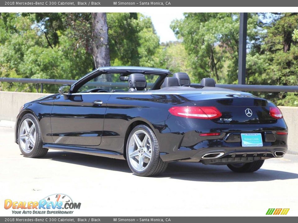 2018 Mercedes-Benz C 300 Cabriolet Black / Black Photo #10