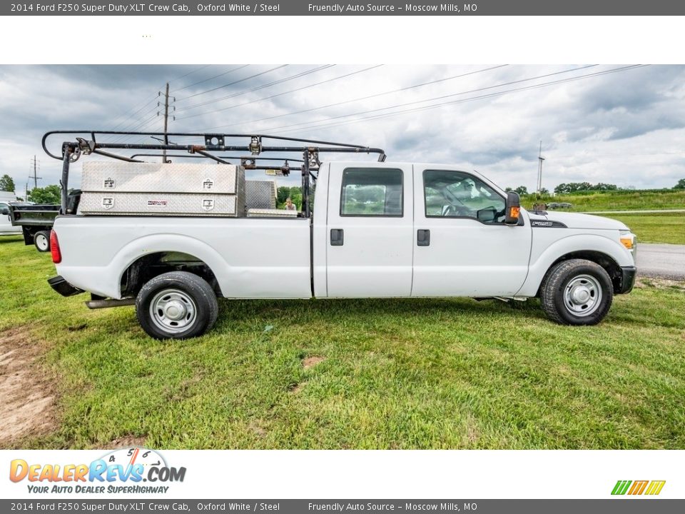 2014 Ford F250 Super Duty XLT Crew Cab Oxford White / Steel Photo #3