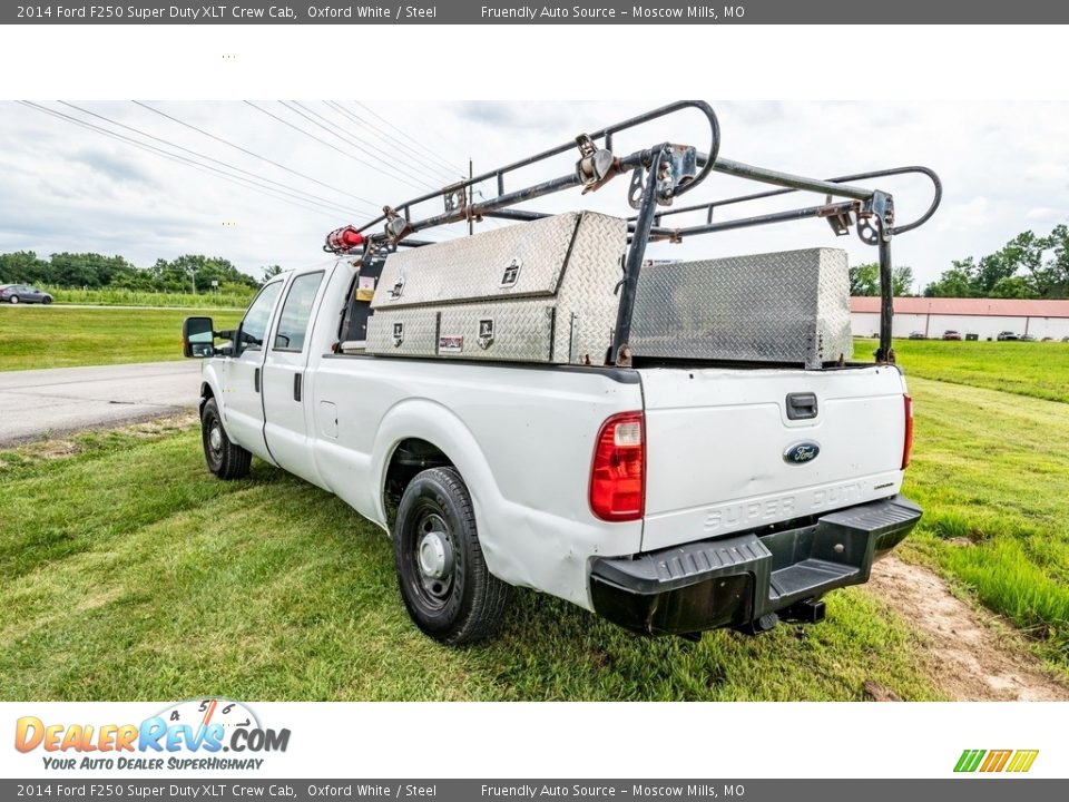 2014 Ford F250 Super Duty XLT Crew Cab Oxford White / Steel Photo #6