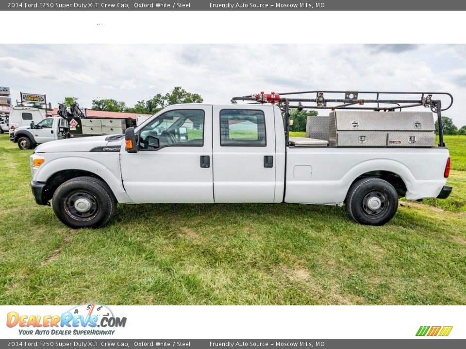 2014 Ford F250 Super Duty XLT Crew Cab Oxford White / Steel Photo #7