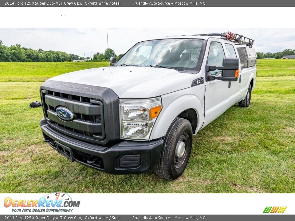 2014 Ford F250 Super Duty XLT Crew Cab Oxford White / Steel Photo #8