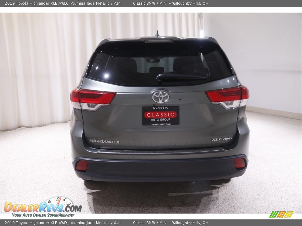 2019 Toyota Highlander XLE AWD Alumina Jade Metallic / Ash Photo #20