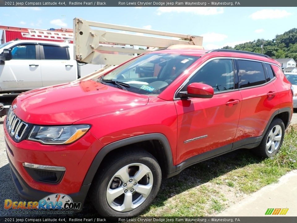 2021 Jeep Compass Latitude 4x4 Redline Pearl / Black Photo #1