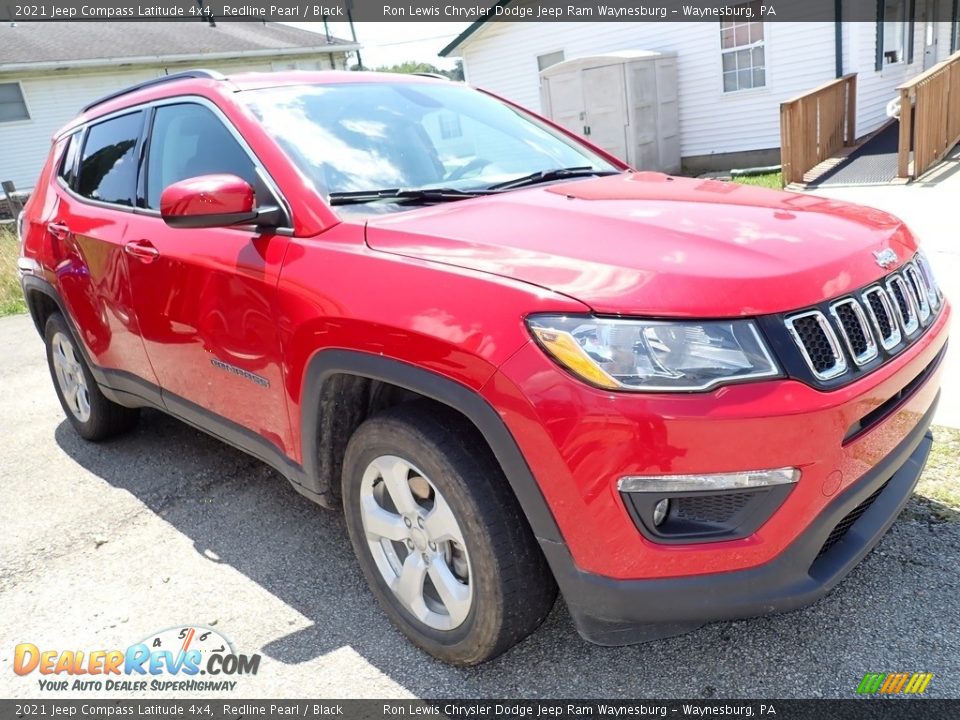 2021 Jeep Compass Latitude 4x4 Redline Pearl / Black Photo #4