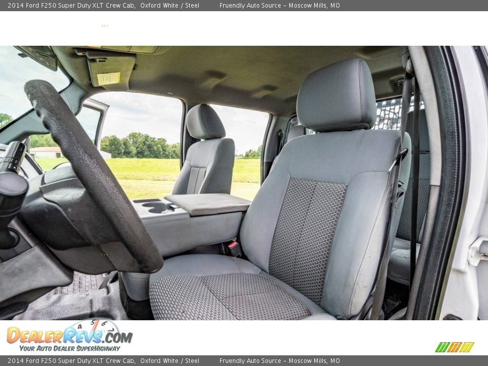 2014 Ford F250 Super Duty XLT Crew Cab Oxford White / Steel Photo #17