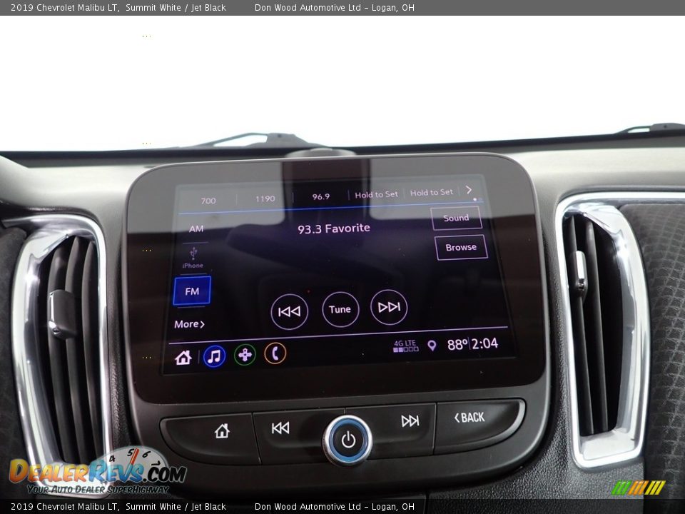 2019 Chevrolet Malibu LT Summit White / Jet Black Photo #2