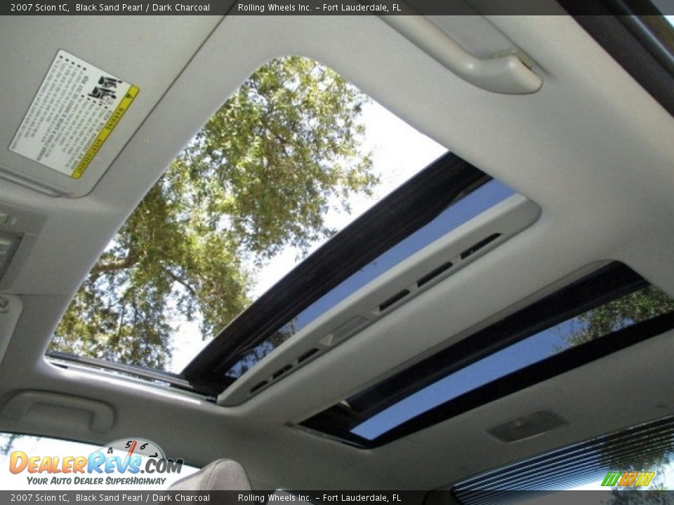 2007 Scion tC Black Sand Pearl / Dark Charcoal Photo #2