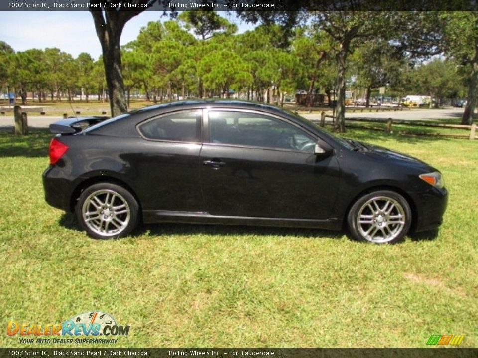 2007 Scion tC Black Sand Pearl / Dark Charcoal Photo #3
