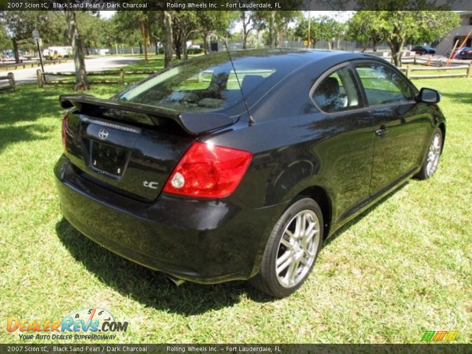 2007 Scion tC Black Sand Pearl / Dark Charcoal Photo #5