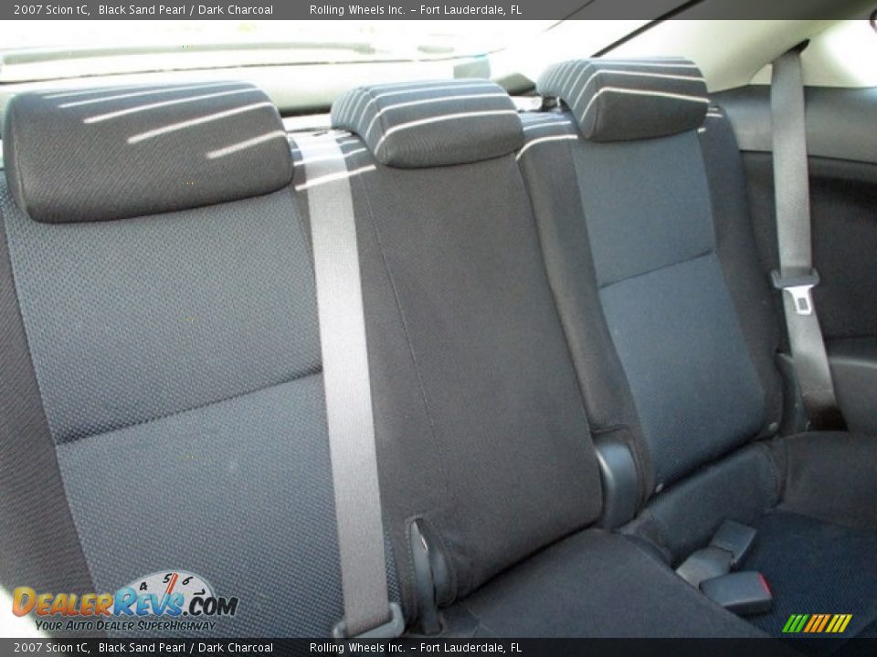 2007 Scion tC Black Sand Pearl / Dark Charcoal Photo #8