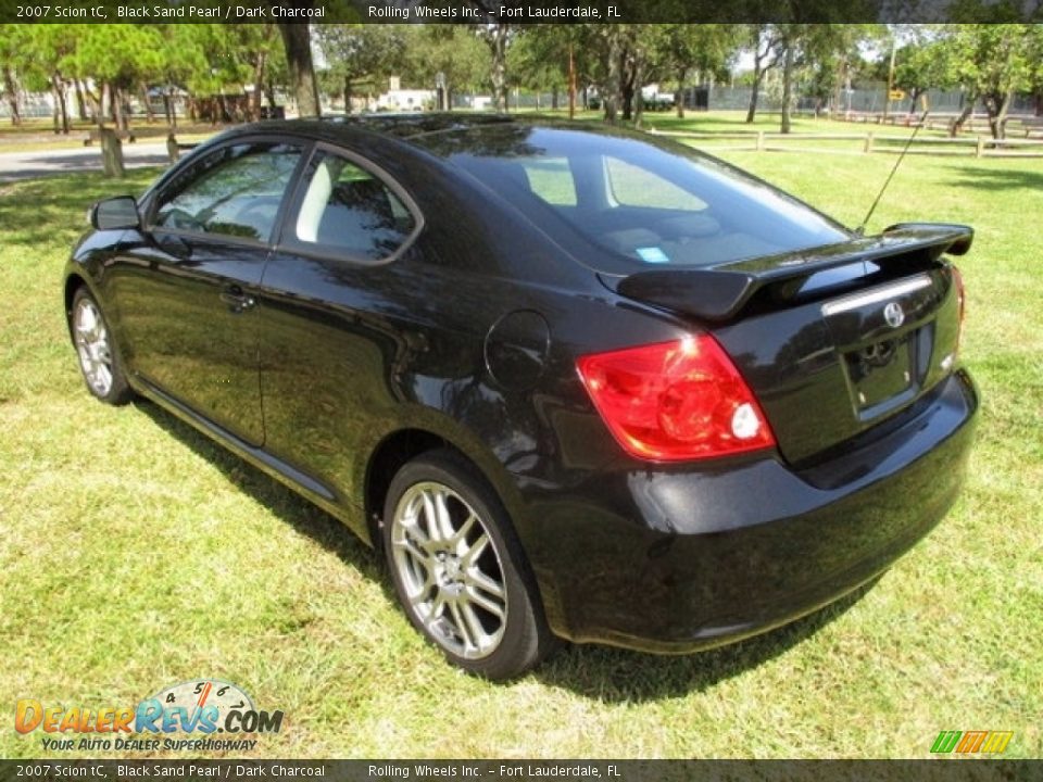 2007 Scion tC Black Sand Pearl / Dark Charcoal Photo #9