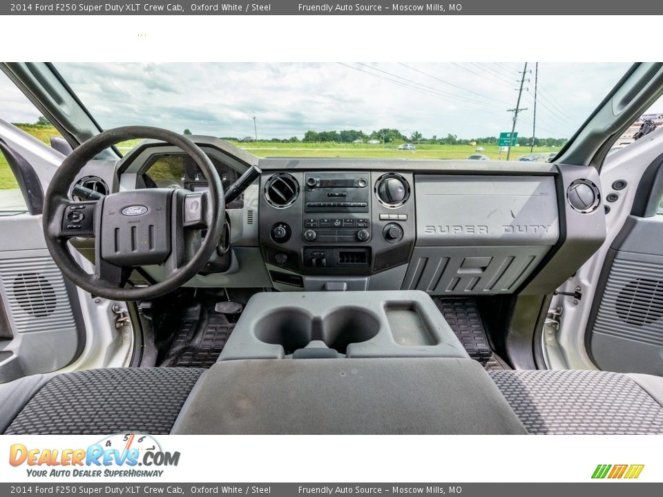 2014 Ford F250 Super Duty XLT Crew Cab Oxford White / Steel Photo #26