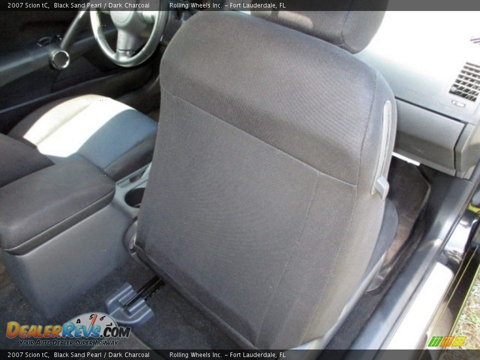 2007 Scion tC Black Sand Pearl / Dark Charcoal Photo #10