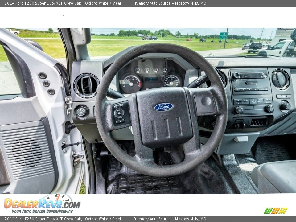 2014 Ford F250 Super Duty XLT Crew Cab Oxford White / Steel Photo #27