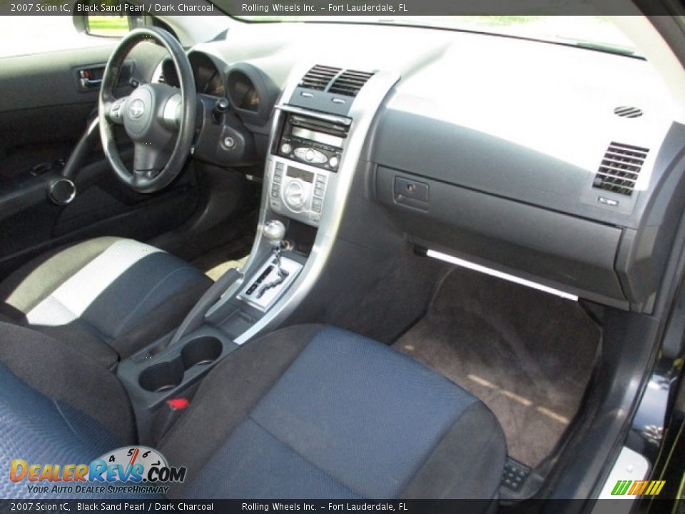 2007 Scion tC Black Sand Pearl / Dark Charcoal Photo #13