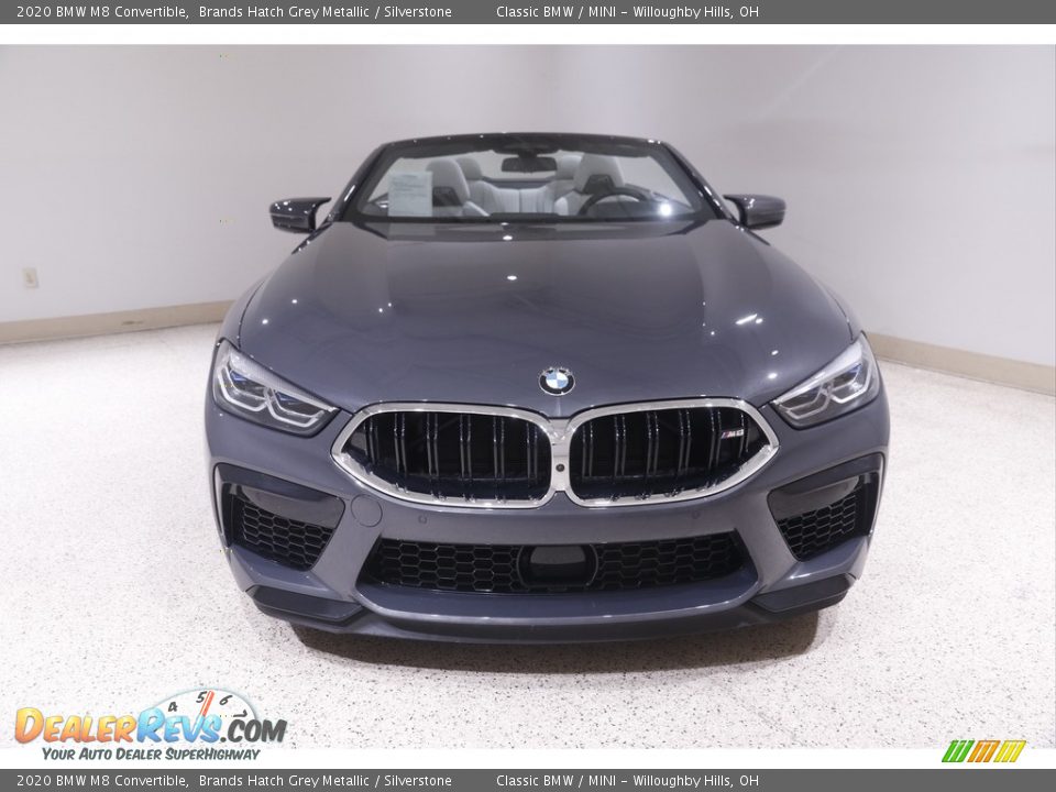 2020 BMW M8 Convertible Brands Hatch Grey Metallic / Silverstone Photo #3