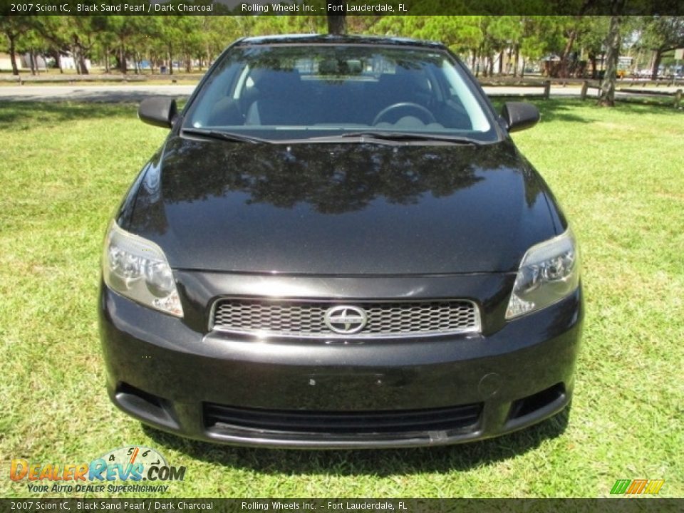 2007 Scion tC Black Sand Pearl / Dark Charcoal Photo #14