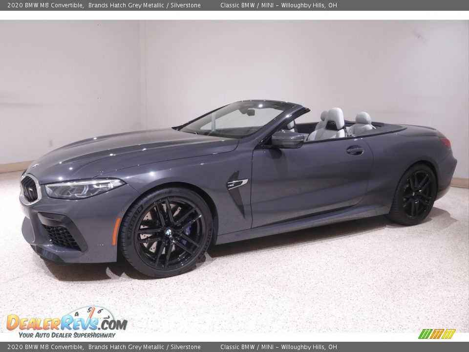 2020 BMW M8 Convertible Brands Hatch Grey Metallic / Silverstone Photo #4