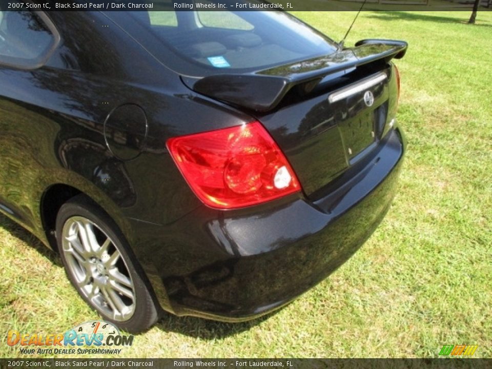 2007 Scion tC Black Sand Pearl / Dark Charcoal Photo #16