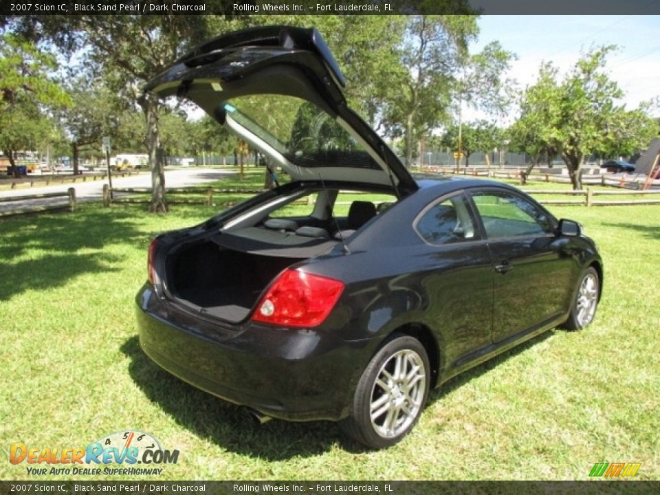 2007 Scion tC Black Sand Pearl / Dark Charcoal Photo #18