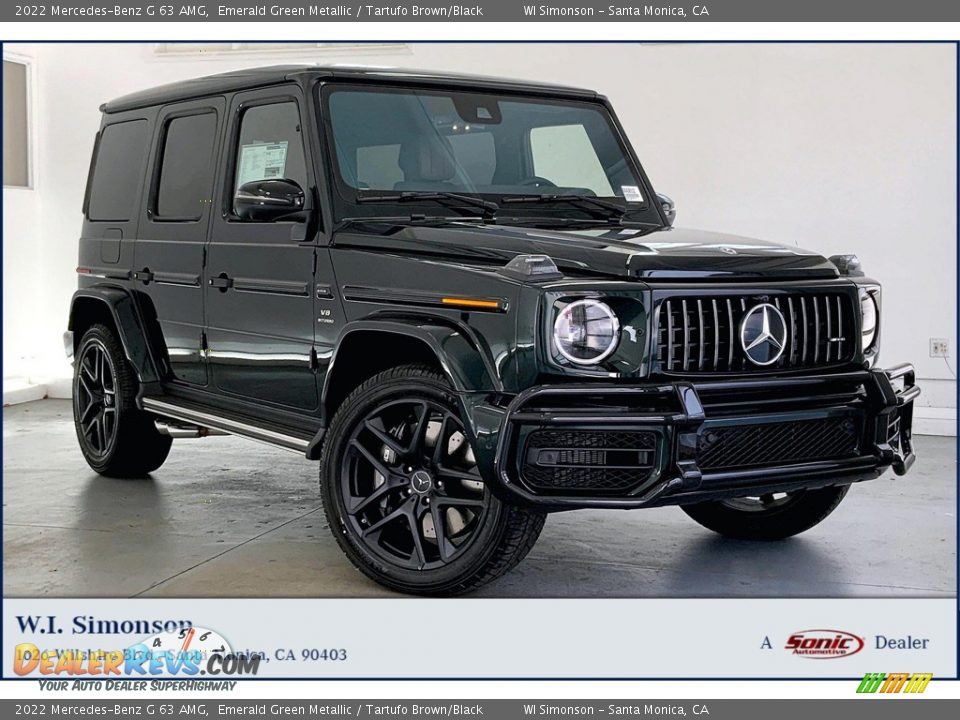 2022 Mercedes-Benz G 63 AMG Emerald Green Metallic / Tartufo Brown/Black Photo #1