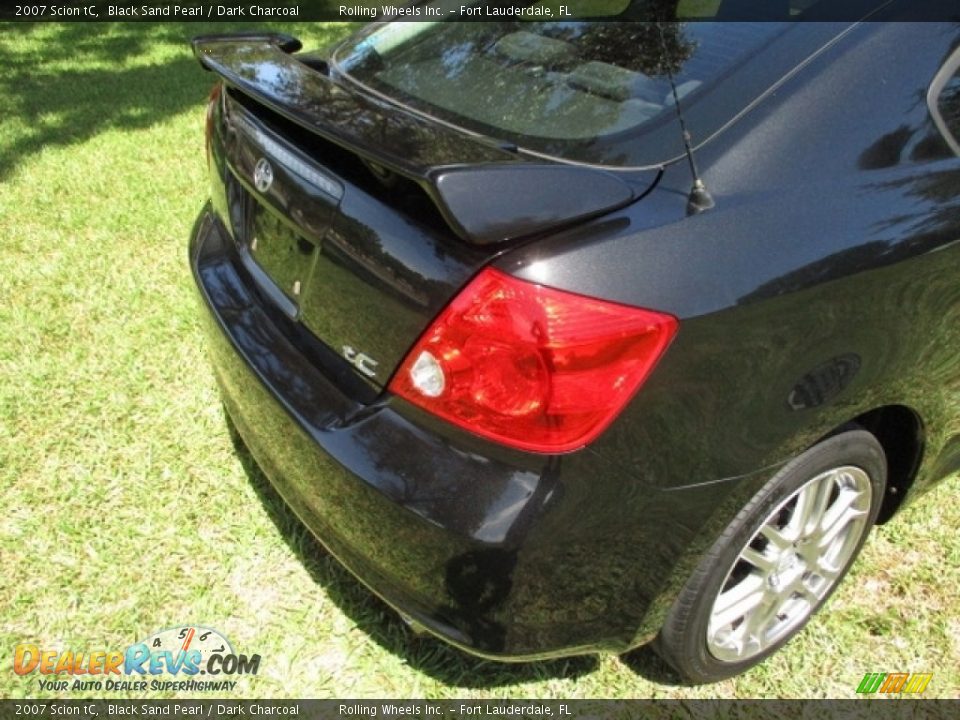 2007 Scion tC Black Sand Pearl / Dark Charcoal Photo #20