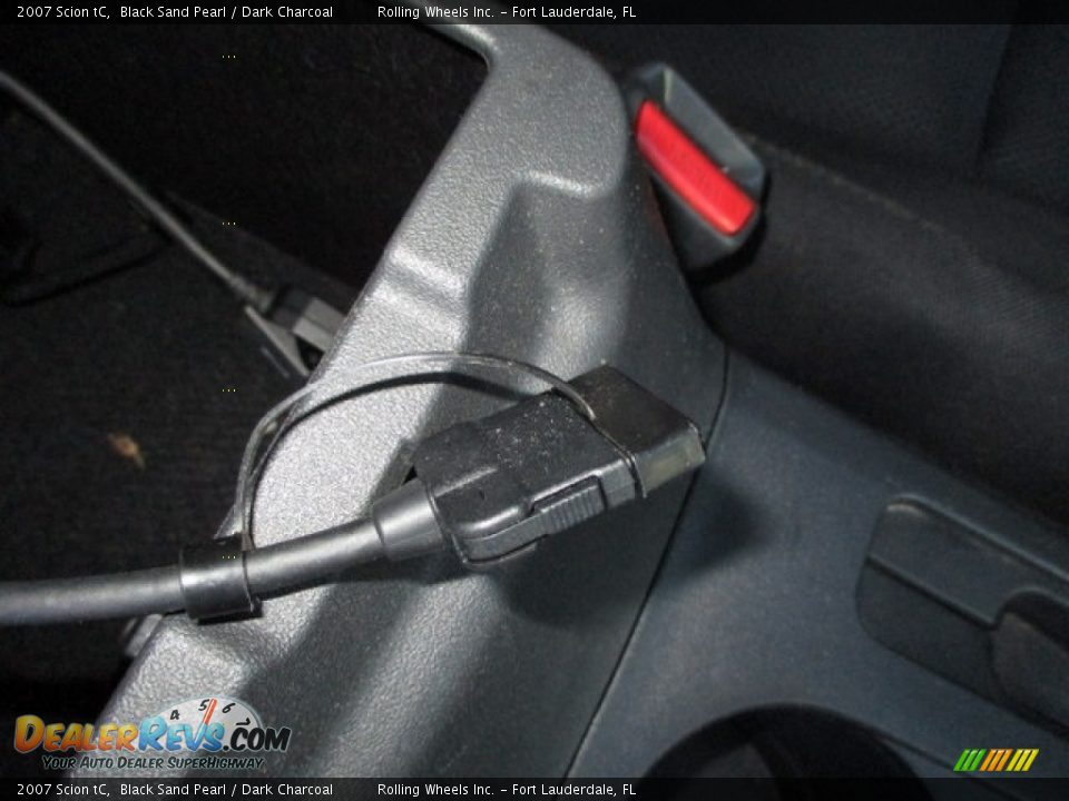 2007 Scion tC Black Sand Pearl / Dark Charcoal Photo #21