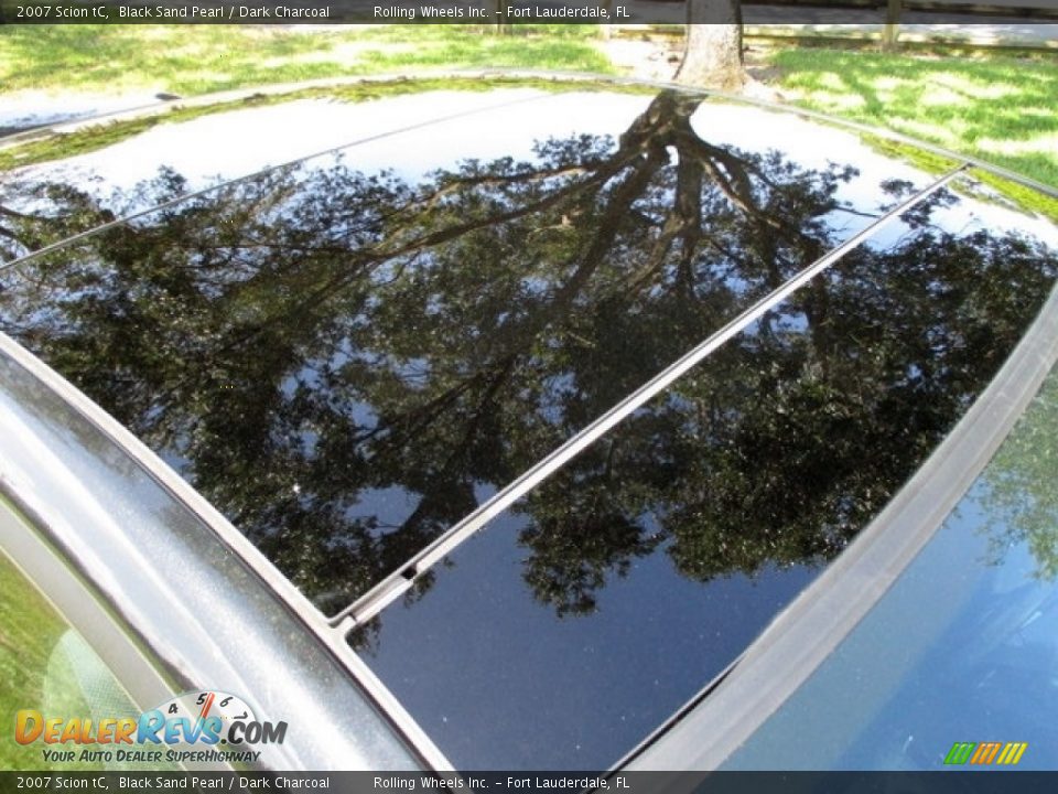 2007 Scion tC Black Sand Pearl / Dark Charcoal Photo #22