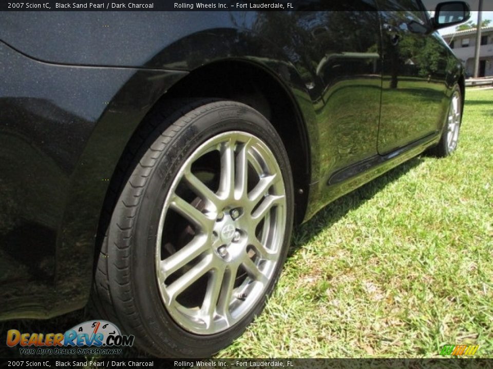2007 Scion tC Black Sand Pearl / Dark Charcoal Photo #23