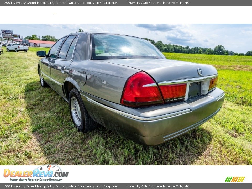 2001 Mercury Grand Marquis LS Vibrant White Clearcoat / Light Graphite Photo #6