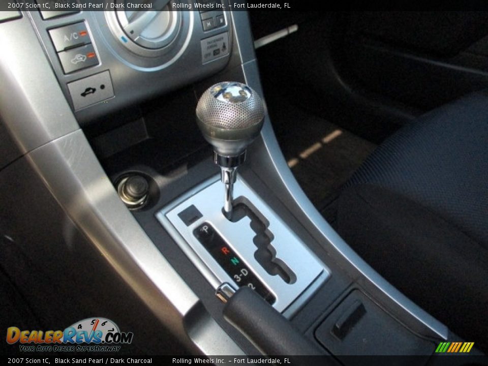 2007 Scion tC Black Sand Pearl / Dark Charcoal Photo #24