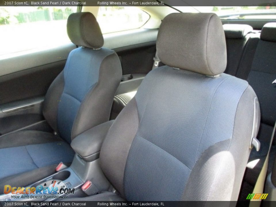 2007 Scion tC Black Sand Pearl / Dark Charcoal Photo #25