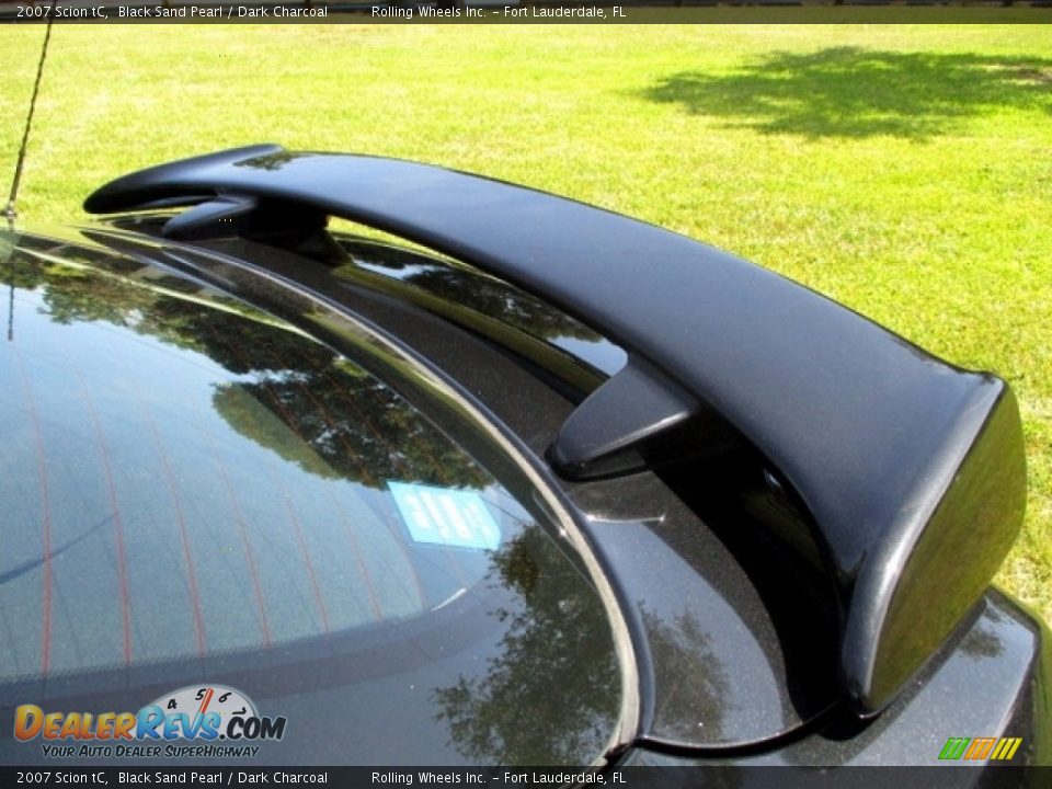 2007 Scion tC Black Sand Pearl / Dark Charcoal Photo #26
