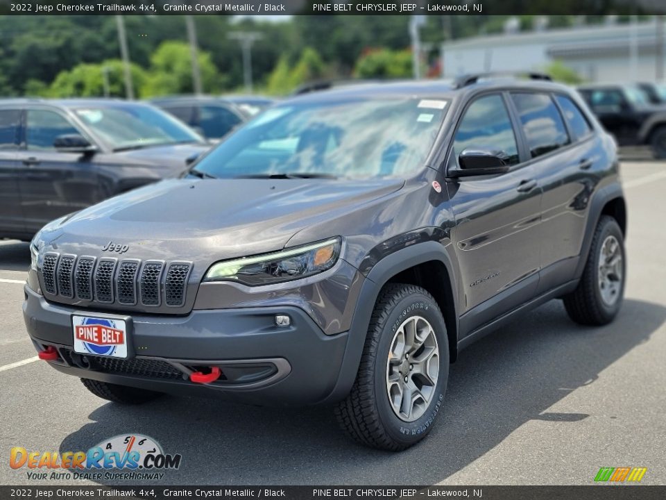 2022 Jeep Cherokee Trailhawk 4x4 Granite Crystal Metallic / Black Photo #1