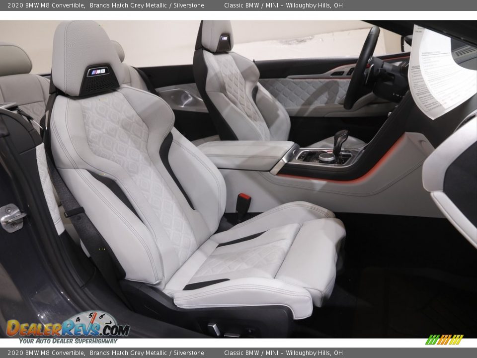 Front Seat of 2020 BMW M8 Convertible Photo #20