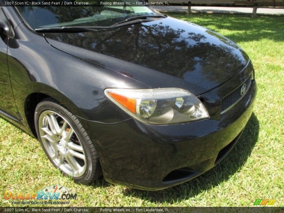 2007 Scion tC Black Sand Pearl / Dark Charcoal Photo #33
