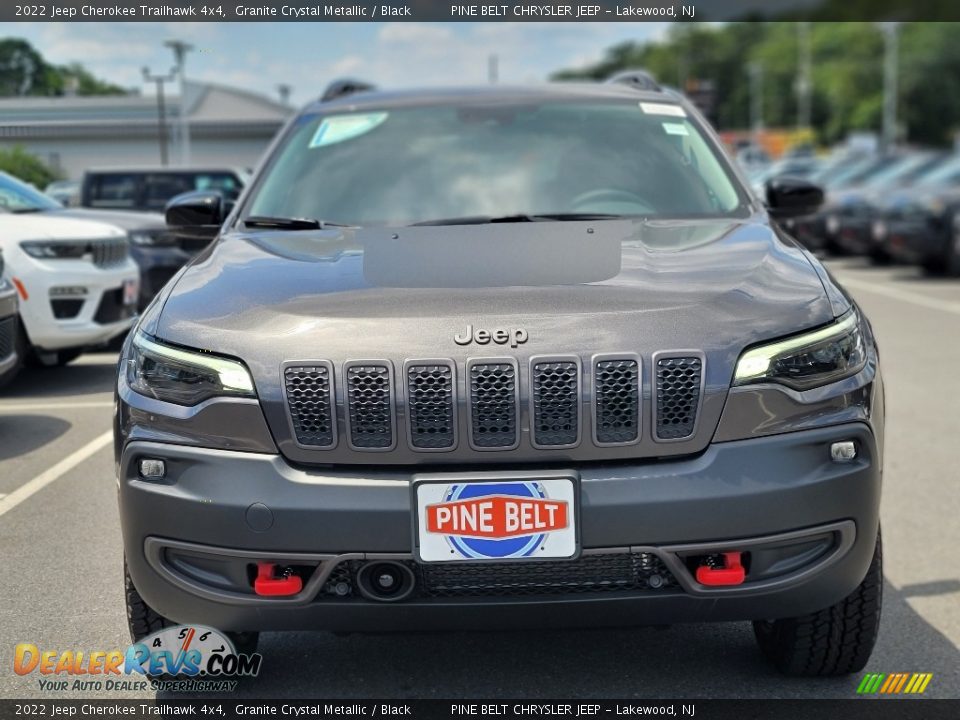 2022 Jeep Cherokee Trailhawk 4x4 Granite Crystal Metallic / Black Photo #2