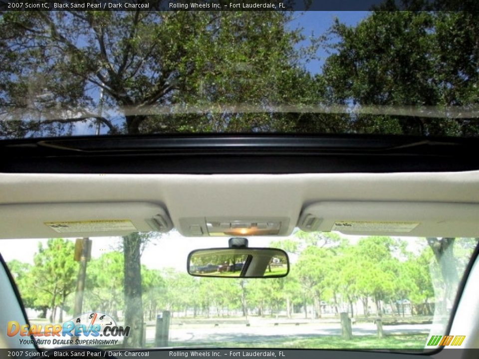 2007 Scion tC Black Sand Pearl / Dark Charcoal Photo #34