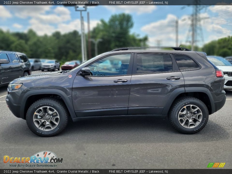 2022 Jeep Cherokee Trailhawk 4x4 Granite Crystal Metallic / Black Photo #3