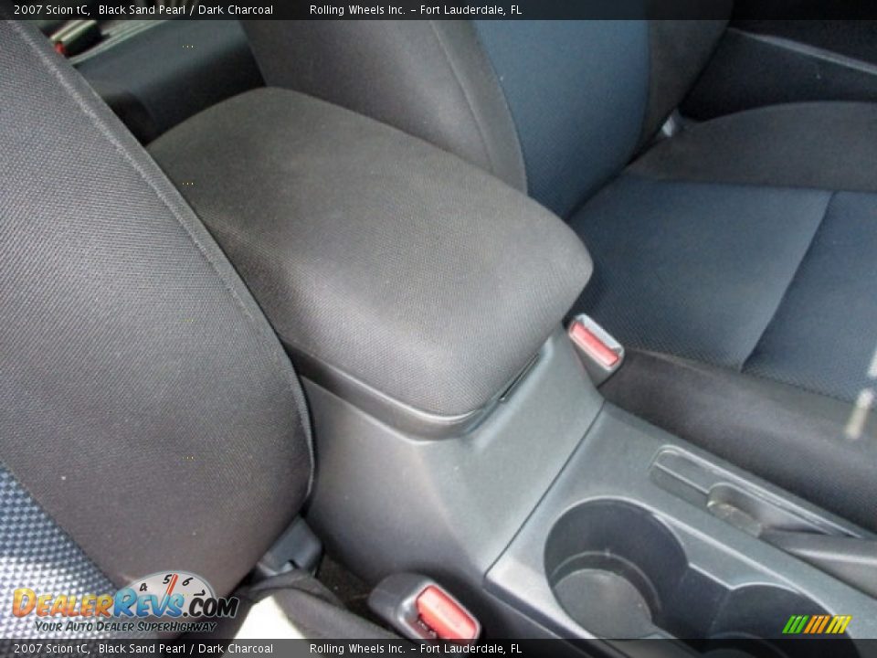 2007 Scion tC Black Sand Pearl / Dark Charcoal Photo #36