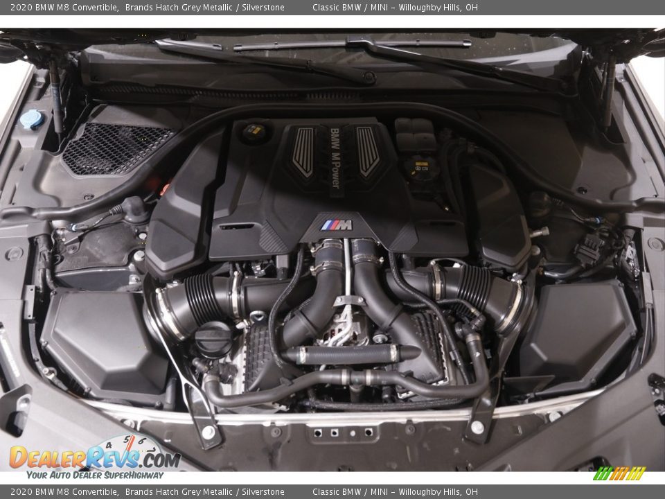 2020 BMW M8 Convertible 4.4 Liter M TwinPower Turbocharged DOHC 32-Valve VVT V8 Engine Photo #24