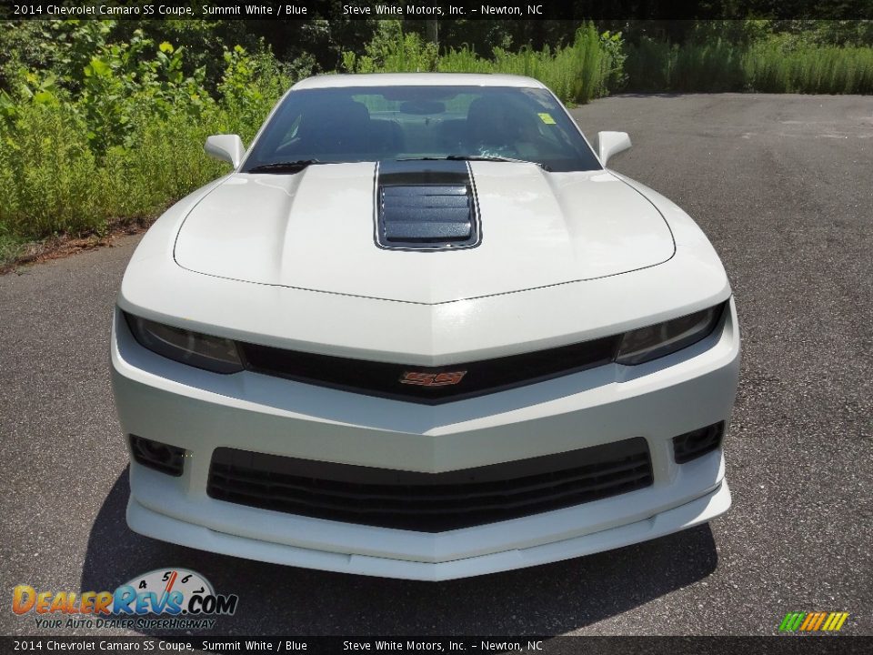 2014 Chevrolet Camaro SS Coupe Summit White / Blue Photo #4