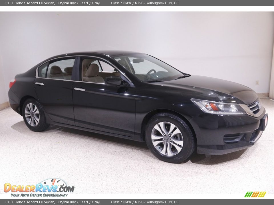 2013 Honda Accord LX Sedan Crystal Black Pearl / Gray Photo #1