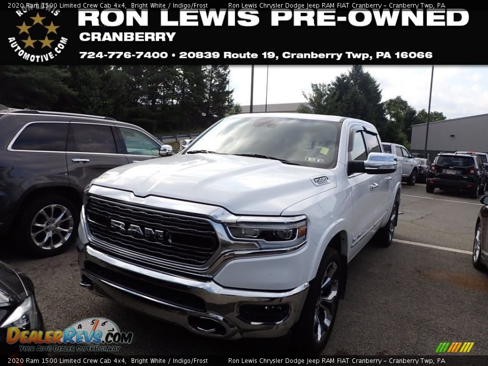 2020 Ram 1500 Limited Crew Cab 4x4 Bright White / Indigo/Frost Photo #1