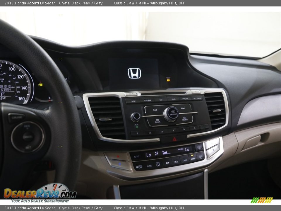 2013 Honda Accord LX Sedan Crystal Black Pearl / Gray Photo #9
